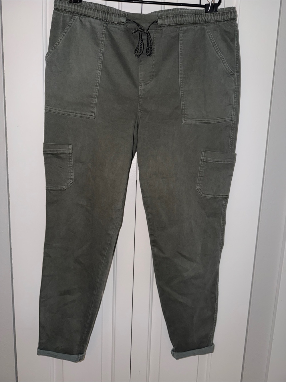 Maurices Olive Cargo Jogger Pants